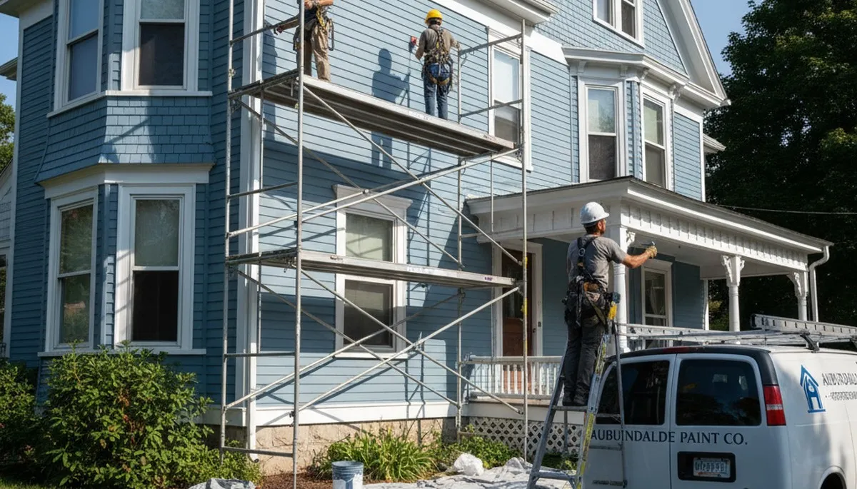Professional painting crew serving Wellesley, MA for interior and exterior home painting services