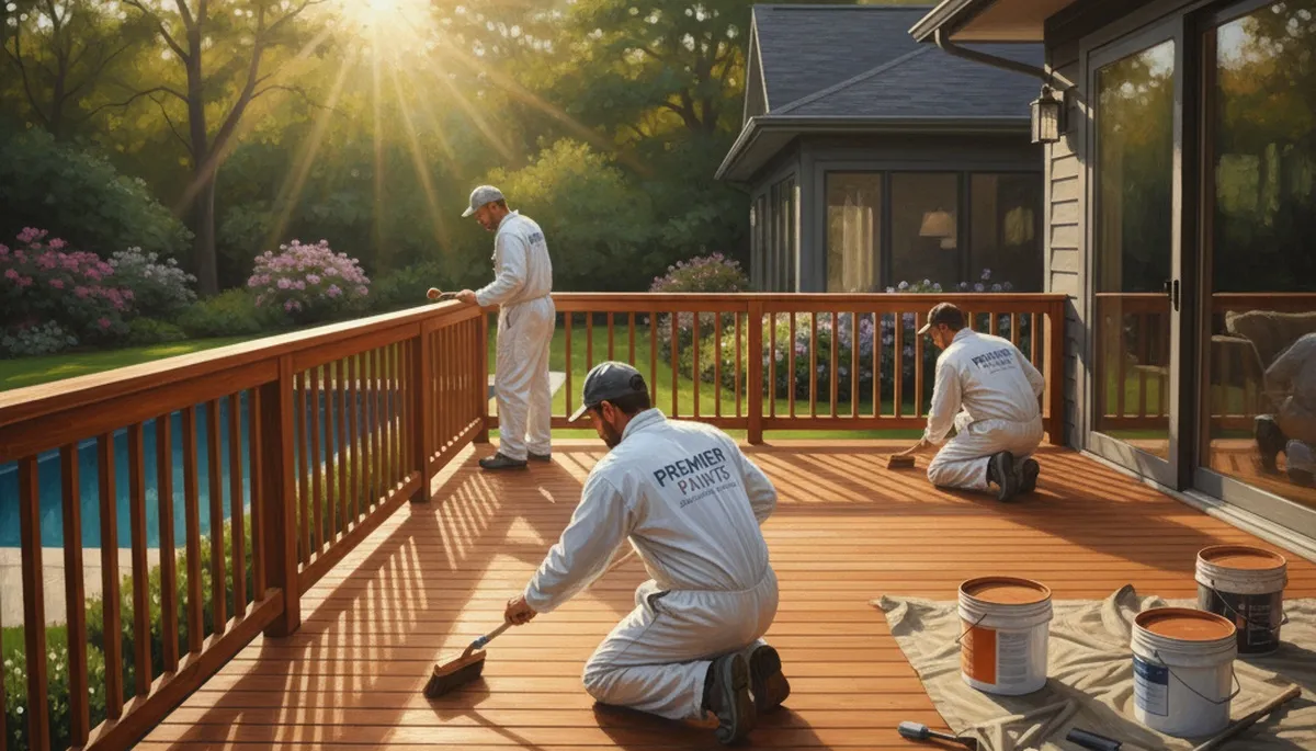 Professional deck staining in Wellesley, MA for weather-resistant, lasting wood protection