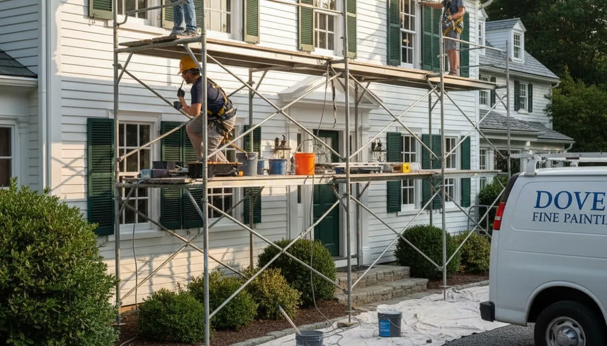 Wellesley, MA painting contractor for interior and exterior residential painting services