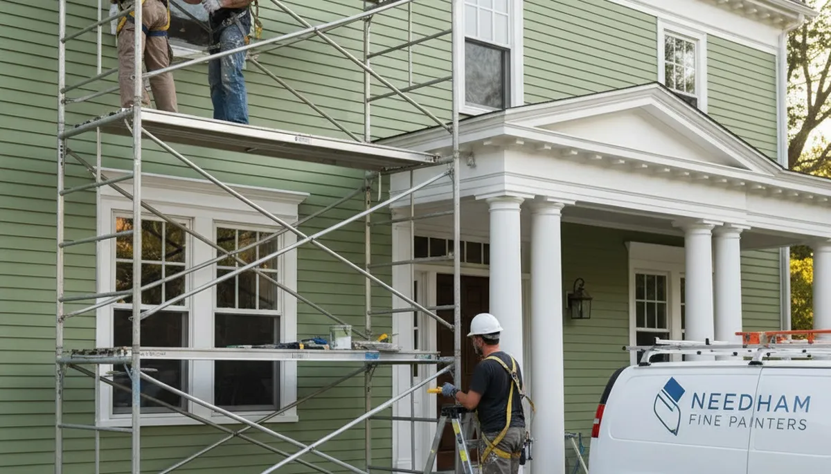 Painting contractor in Wellesley, MA providing professional interior and exterior painting services