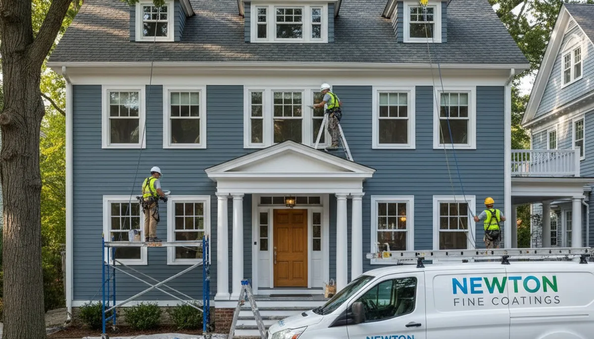 Professional painting crew serving homes in Wellesley, MA with interior and exterior painting services