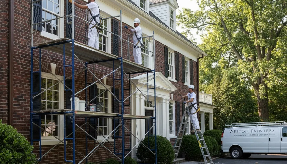 Professional painting crew serving Wellesley, MA for interior and exterior home painting services